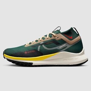 NIKE Men's React Pegasus Trail 4 Gore-Tex Running Shoes Noble Green Sail SZ 7.5